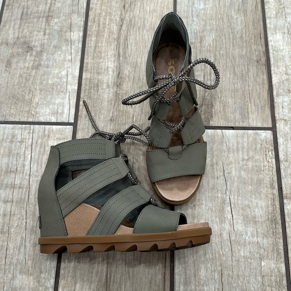 Women’s Sorel Joanie Wedges-Olive Green